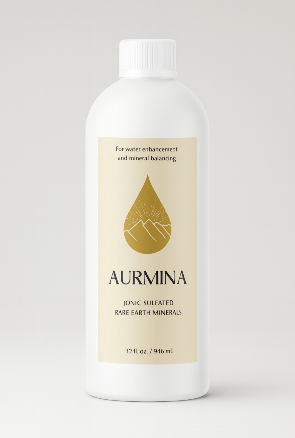 A 32 fl oz bottle of Aurmina concentrate